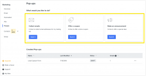 将电子邮件整合到您的营销中的4个步骤popups-choose-type-iStarto百客聚