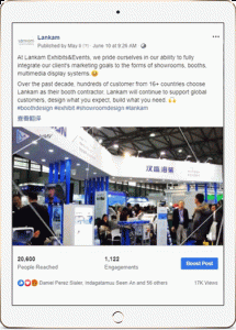 iStarto百客聚－社媒运营成功案例－兰展Facebook内容运营