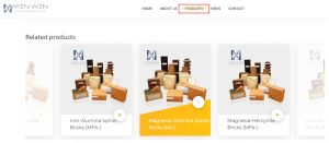 防火材料MinWin选择百客聚制作营销型网站-菜单栏设计-iStarto百客聚建站案例