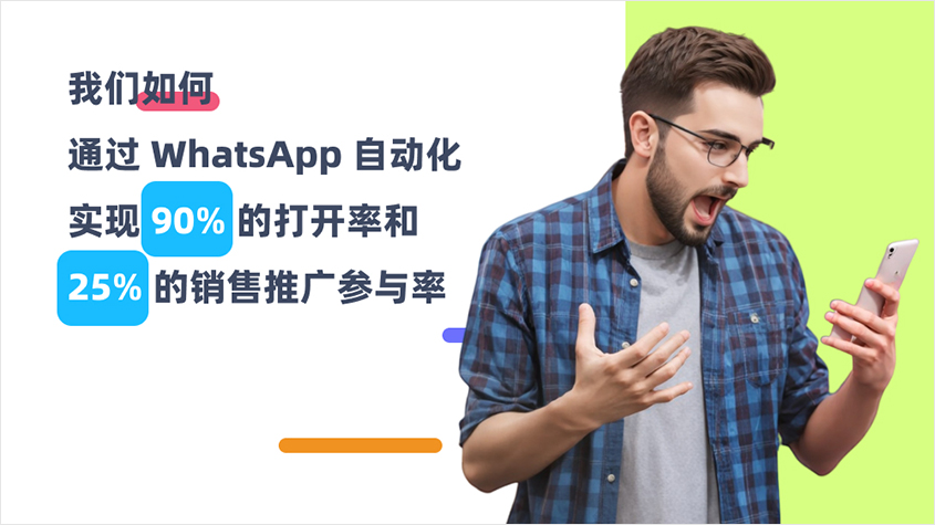 我们如何通过 WhatsApp 自动化实现 90% 的打开率和 25% 的销售推广参与率